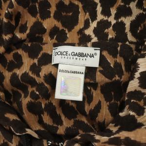 DOLCE&GABBANA パーカー レオパード柄 USA4 ブラウン