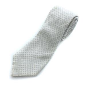 総柄 ネクタイ LVロゴ イタリア製 シルク グレー ブルー