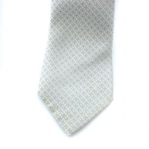 LOUIS VUITTON 総柄 ネクタイ LVロゴ イタリア製 シルク グレー ブルー