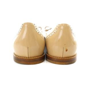 Salvatore Ferragamo ヴァラリボン パンプス ウィングチップ 23cm ベージュ