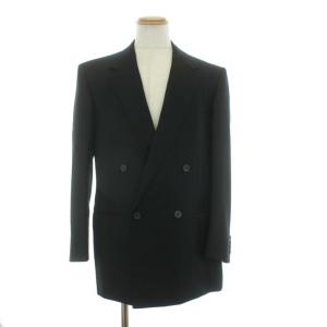 VERSACE セットアップ スーツ ダブル テーラードジャケット スラックス ウール ブラック