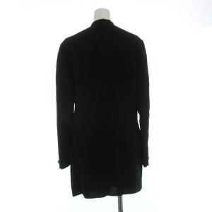 ISSEY MIYAKE ノーカラージャケット ロング 黒 ブラック