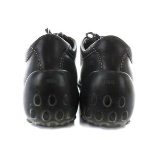 TOD'S スニーカー シューズ レザー 38 ブラック