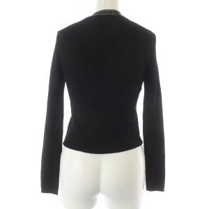 PAULE KA カーディガン 長袖 ニット ウール M ブラック