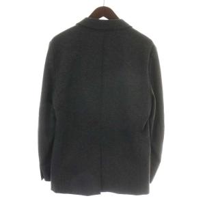 Theory 18AW ノッチドラペルメランジニット 2Bアンコン テーラードジャケット 40 グレー