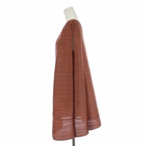 PLEATS PLEASE ISSEY MIYAKE イッセイミヤケ プリーツ加工 チュニック L 茶