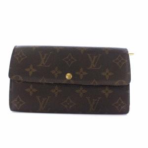 LOUIS VUITTON ポシェット ポルトモネ クレディ 二つ折り長財布 モノグラム ブラウン M61724