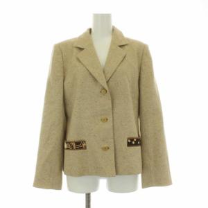 LEONARD FASHION セットアップ 上下 テーラードジャケット シングル タイトスカート ロング ミモレ丈 ラメ ウール シルク混
