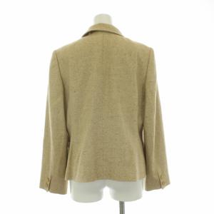 LEONARD FASHION セットアップ 上下 テーラードジャケット シングル タイトスカート ロング ミモレ丈 ラメ ウール シルク混