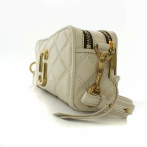 MARC JACOBS THE QUILTED SOFTSHOT カメラバッグ ショルダーバッグ キルティング アイボリー