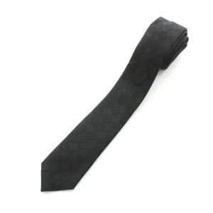 CHANEL ネクタイ ココマーク 総柄 イタリア製 シルク ブラック