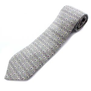 ネクタイ 総柄 シルク マルチカラー