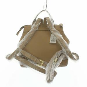 LANVIN en Bleu ピレネー リュックサック デイパック リボン フリンジ タッセル フェイクレザー ベージュ