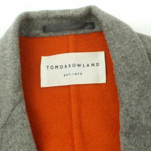 TOMORROWLAND シングル テーラードジャケット ウール 2B グレー オレンジ