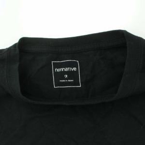 nonnative プリント ロゴ Tシャツ カットソー 半袖 プルオーバー 2 ブラック