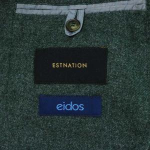ESTNATION 別注 eidos テーラードジャケット 長袖 毛 ウール 50 グリーン