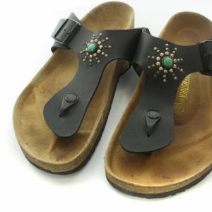 BIRKENSTOCK HTC別注 RAMSES サンダル ベルト スタッズ レザー 42 ブラック
