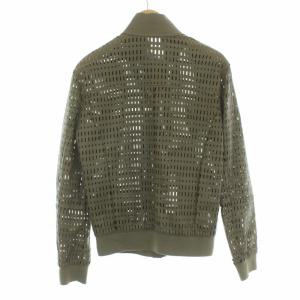 EMPORIO ARMANI レザージャケット メッシュ 46 S ブラウン