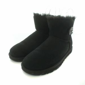 ミニ ベイリーボタン 2 ムートンブーツ スエード 6 ブラック