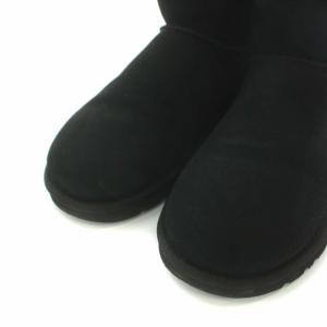 UGG australia ミニ ベイリーボタン 2 ムートンブーツ スエード 6 ブラック