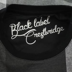 BLACK LABEL CRESTBRIDGE Tシャツ カットソー 半袖 チェック 近年モデル M ブラック
