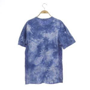 COMME des GARCONS HOMME AD2009 Tシャツ 半袖 タイダイ クルーネック 切替 S 青 ブルー