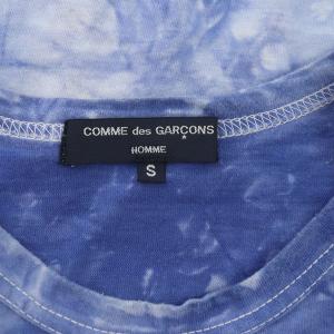COMME des GARCONS HOMME AD2009 Tシャツ 半袖 タイダイ クルーネック 切替 S 青 ブルー