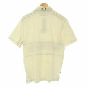 RALPH LAUREN CUSTOM FIT 登山協会 プリント ポロシャツ 半袖 L オフホワイト