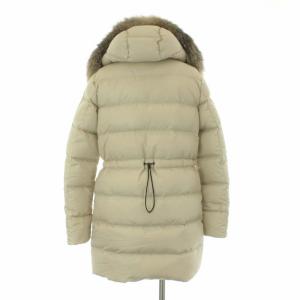 MONCLER FRAGONETTE ダウンコート フォックスファー 0 ベージュ