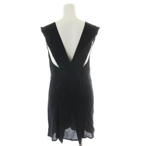 ANN DEMEULEMEESTER カットソー ノースリーブ 無地 36 ブラック