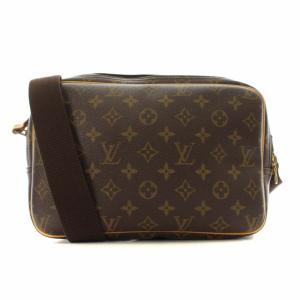 LOUIS VUITTON M45254 リポーターPM モノグラム ショルダーバッグ 茶