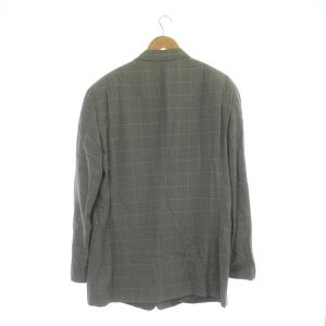 GIORGIO ARMANI テーラードジャケット 背抜き 総柄 ヴィンテージ 54 グレー