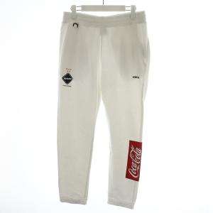 F.C.Real Bristol 20SS COCA-COLA コーラ スウェットパンツ コラボ ロゴ プリント M  白 ホワイト