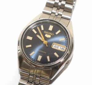 セイコーファイブ デイデイト 腕時計 オートマ 自動巻き 3針 シルバー 7S26-6000