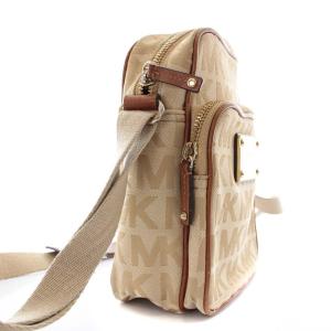 MICHAEL KORS ショルダーバッグ ミニバッグ キャンバス シグネチャー MKロゴ ベージュ