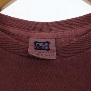 STANDARD CALIFORNIA Tシャツ 半袖 クルーネック ロゴプリント M ピンク
