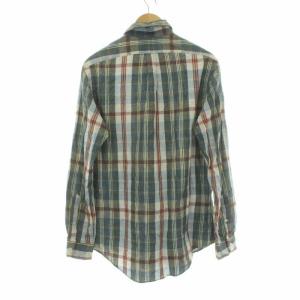 RALPH LAUREN チェック ボタンダウン シャツ 長袖 ポニー 刺繍 M 175/96A グレー