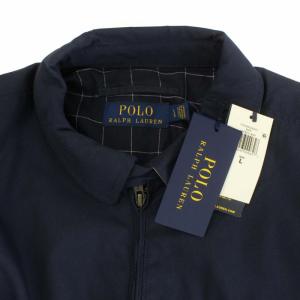 RALPH LAUREN スウィングトップ ジャケット 裏地チェック ポニー 刺繍 タグ付き ネイビー