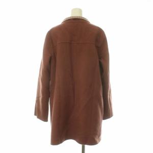 Leilian 近年モデル ショールカラーコート アウター 襟チェック カシミヤ100％ 9 M ピンク