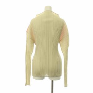 PLEATS PLEASE ISSEY MIYAKE プリーツハイネックカットソー フルーツパフェ柄 3 ベージュ ピンク