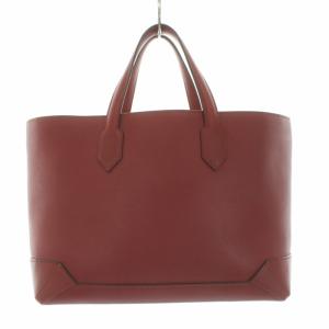 HERMES 17年製 マキシボックス  カバ30 トートバッグ A刻印 レザー ルージュグレナ 赤