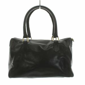 VALENTINO GARAVANI ハンドバッグ トートバッグ エンボス ロゴ レザー ブラック