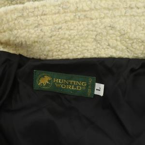 HUNTING WORLD ボアジャケット ブルゾン ジップアップ L アイボリー