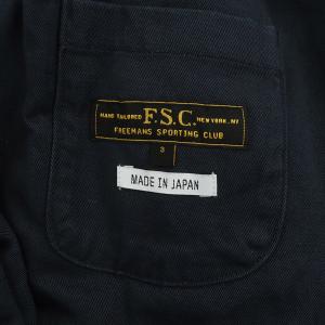 FREEMANS SPORTING CLUB 16SS テーラードジャケット コットンリネン 3B ネイビー