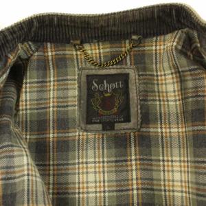 Schott シングルライダース カウレザージャケット ウォッシュ加工 L グレー