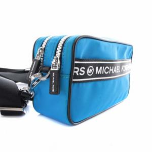 MICHAEL KORS ショルダーバッグ ケンリー カメラ クロスボディー ナイロン ミニ ブルー ホワイト ブラック