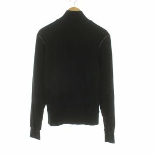 DOLCE&GABBANA トラックジャケット ジップアップ エンブレム ワッペン スウェット地 44 XS ブラック