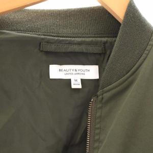 BEAUTY&YOUTH UNITED ARROWS ツイルMA-1 ジャケット ブルゾン M カーキ