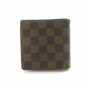 LOUIS VUITTON ダミエ エベヌ ポルトフォイユ マルコ 二つ折り財布 ブラウン N61675