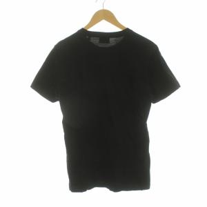 DIESEL プリント Tシャツ カットソー 半袖 プルオーバー S 黒 ブラック
